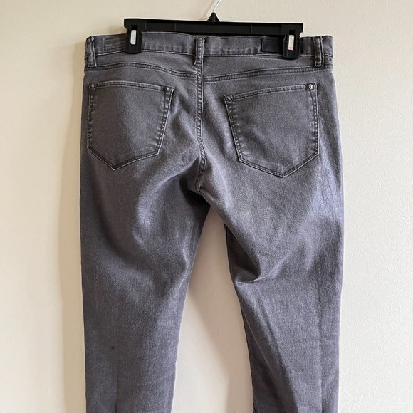 All Saints Spitalfields Jack's Place Skinny Ankle Zipped Jeans Gray Womens Sz 31 - Picture 4 of 8